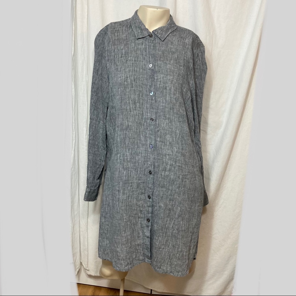 J. Jill gray linen tunic size medium